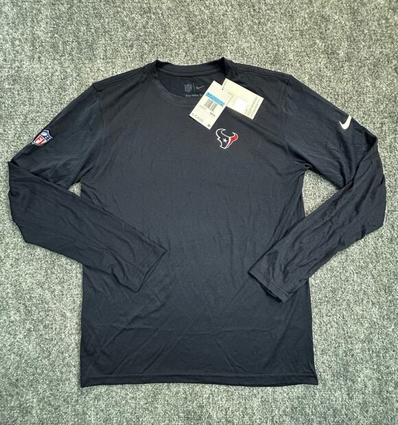 Nike Other - Nike Houston Texans NFL Dri-FIT Long Sleeve Shirt Men's Medium NWT Navy